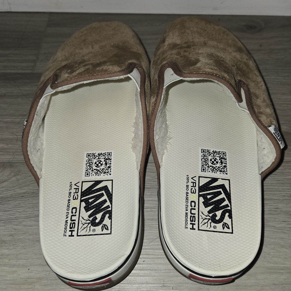 Vans Men's Brown Suede Slip-On Shoes - Picture 2 of 5